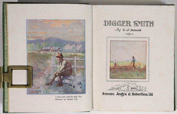 1918 Digger Smith by CJ Dennis 1st Edition Australian WW1 Anzac Fiction Book
