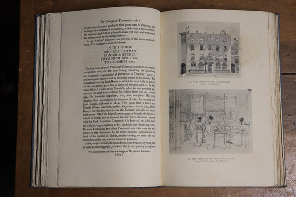 1937 The Life Of John Sell Cotman 1st Edition Antique English Art History Book