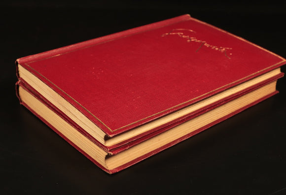 1909 Poems by George Meredith 2 Volume Antique British Poetry Book Set