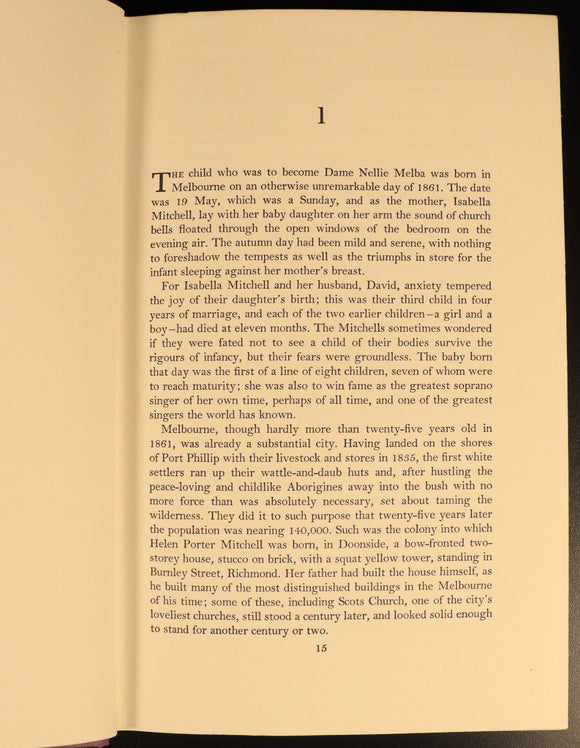 Melba A Biography by John Hetherington 1967 SIGNED Australian Theatre Book