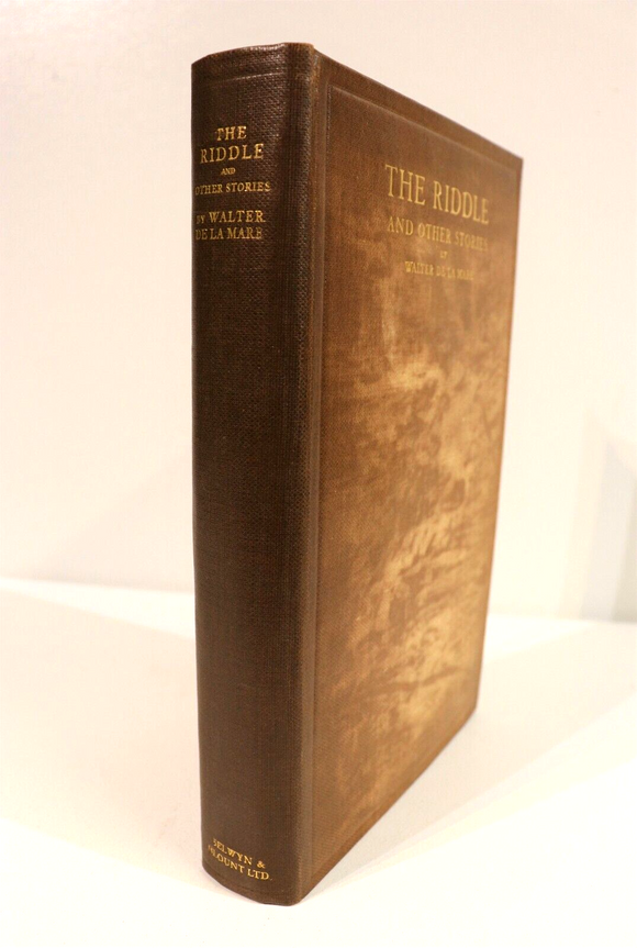 1923 The Riddle by Walter De La Mare Ltd Ed Signed by Author Literature Book
