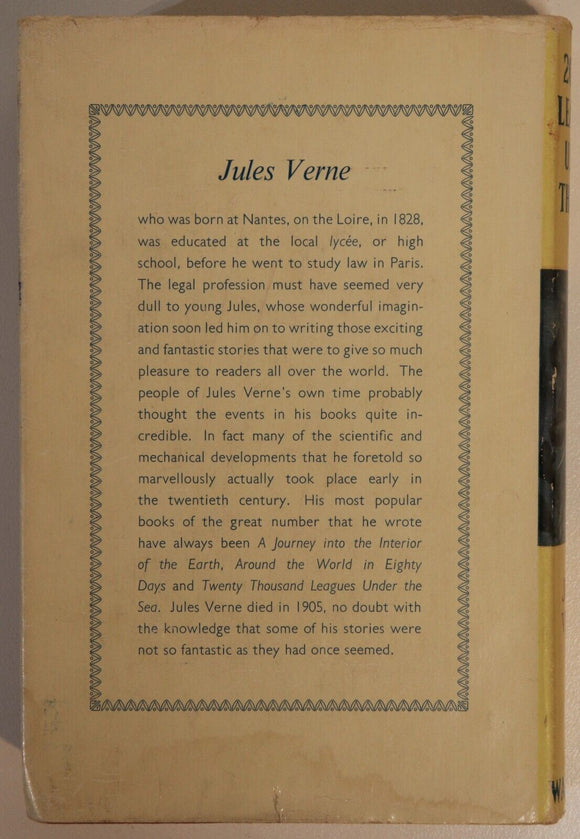 1964 Twenty Thousand Leagues Under The Sea by Jules Verne British Fiction Book