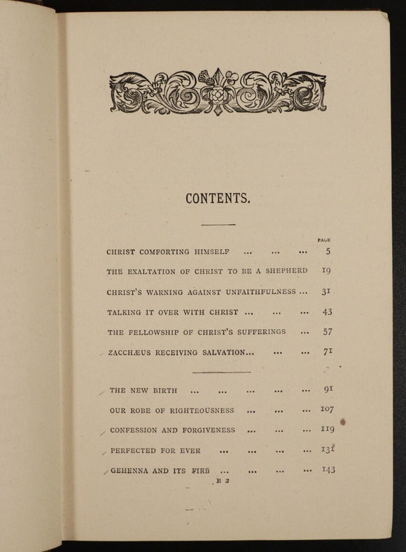 1877 Echoes Of Spoken Words by S.A. Tipple Antiquarian Christian Theology Book