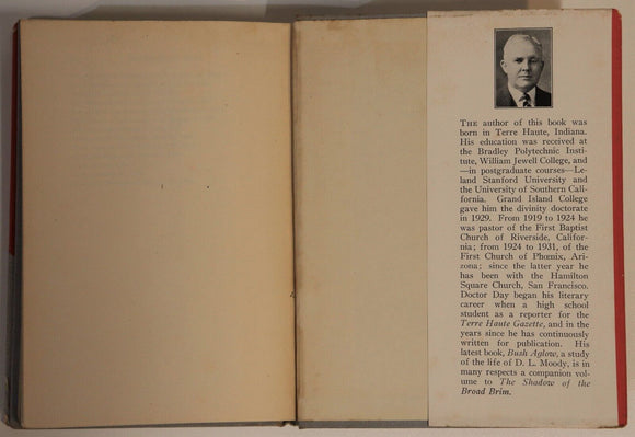 1944 The Shadow Of The Broad Brim Antique Puritan Biography Book American