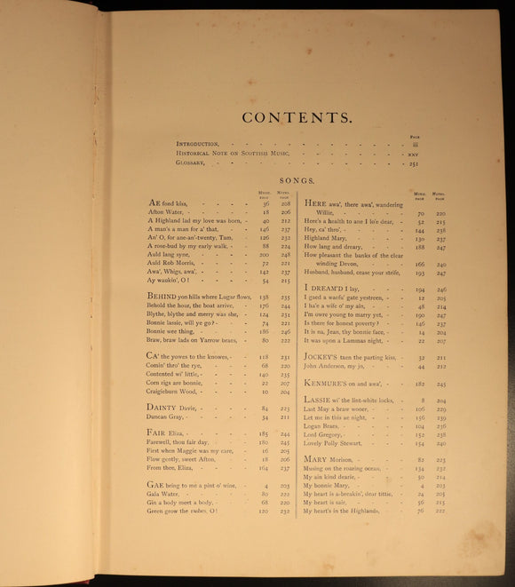 The Songs Of Robert Burns by Lees & Shelley c1896 Antique Poetry History Book