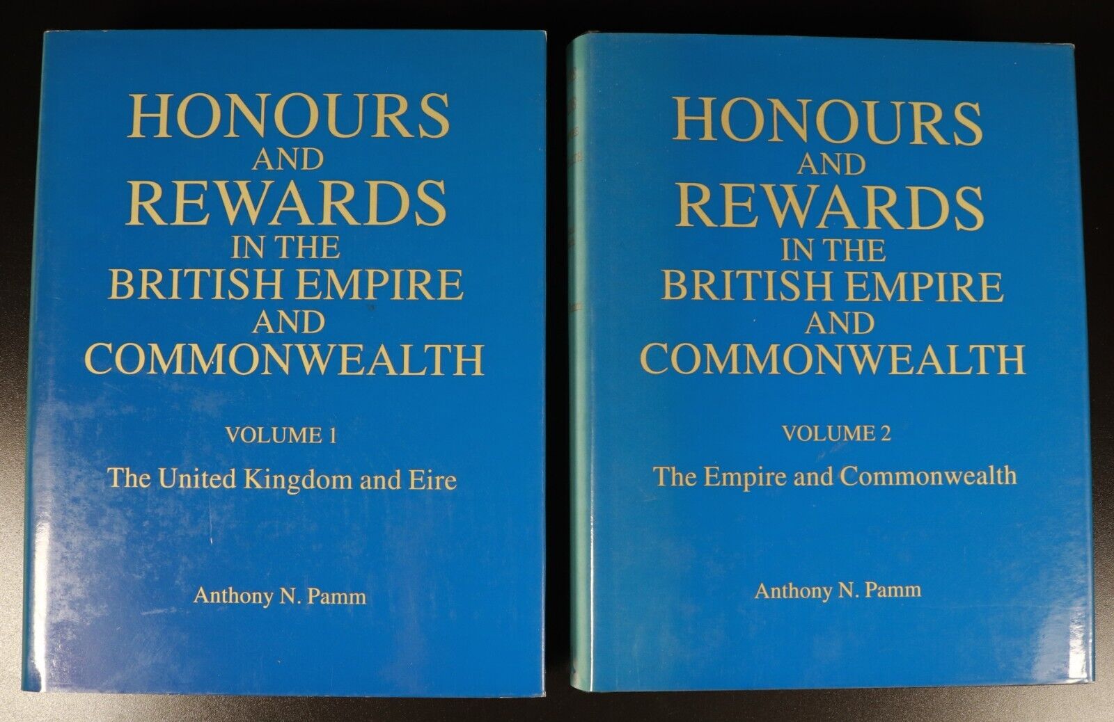 1995 2vol Honours & Rewards British Empire by A.N Pamm Military History Book Set