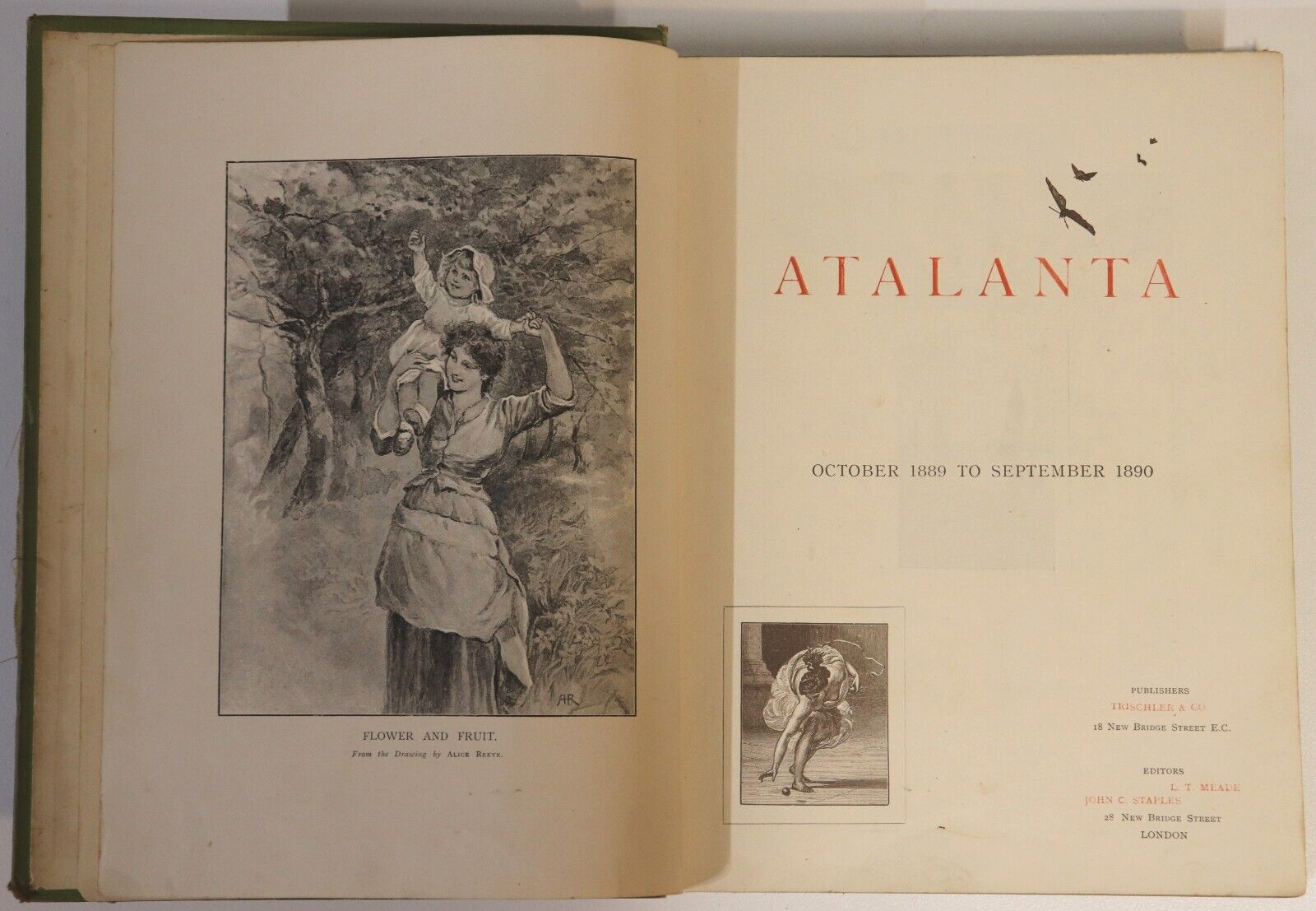 1890 Atalanta by Meade & Staples Antique British History & Childrens Book