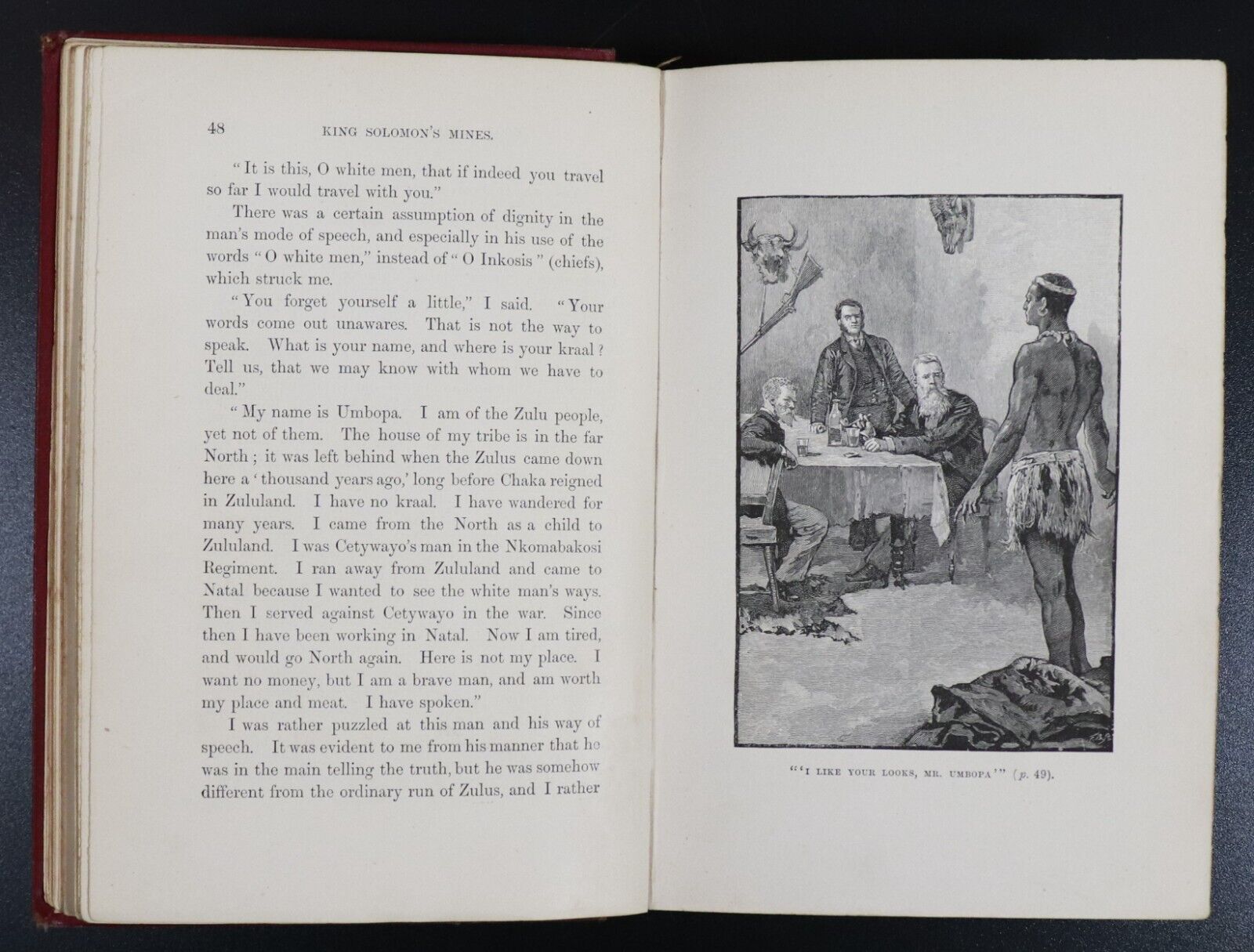 1888 King Solomon's Mines by H. Rider Haggard Antique Book Early Reprint