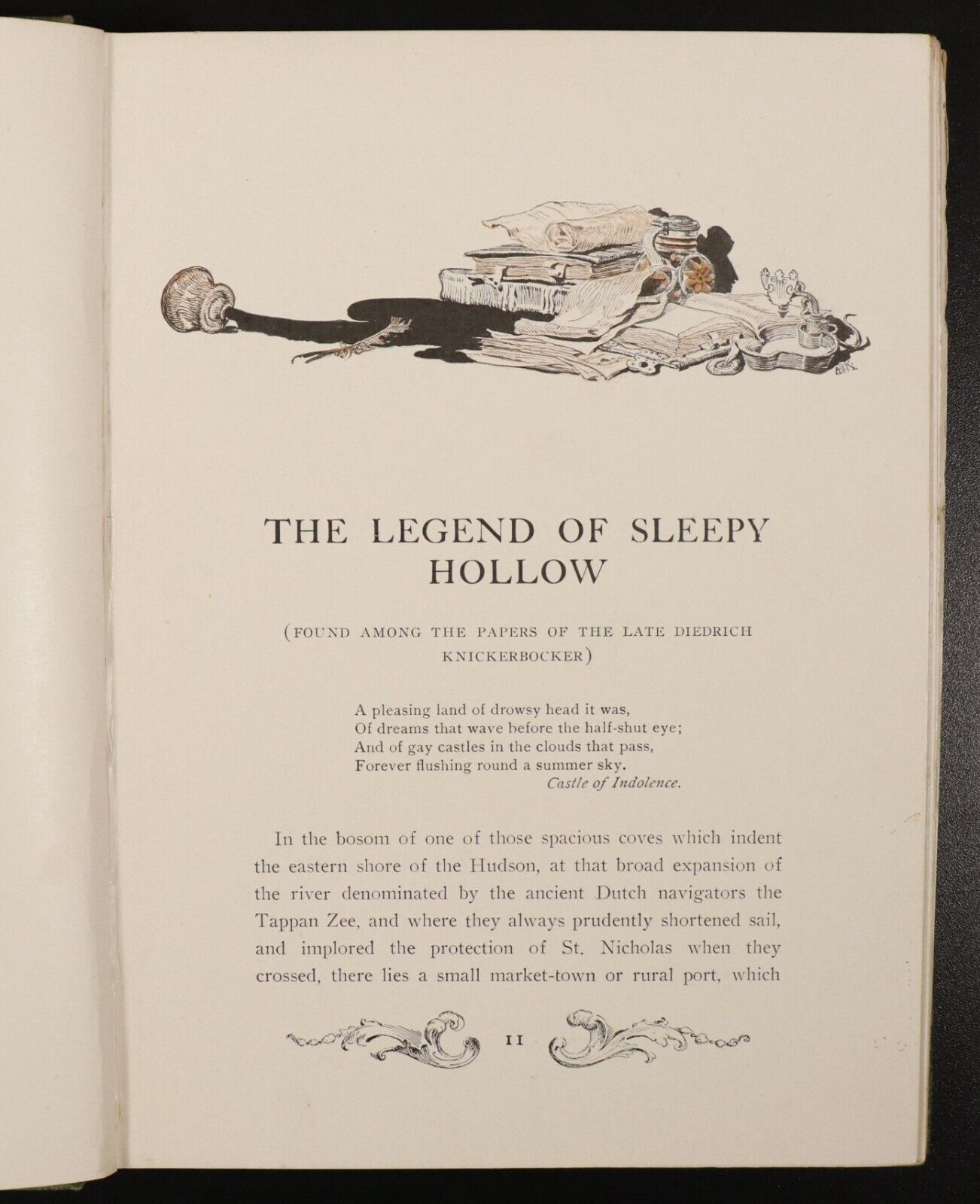 1906 The Legend Of Sleepy Hollow by Washington Irving Antique Childrens Book