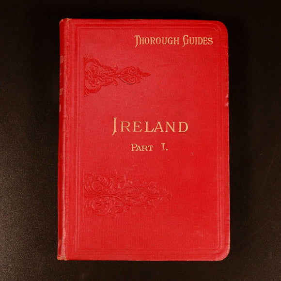 1902 Through Guide Series Ireland Part 1 Antique British Travel Guide w/Maps