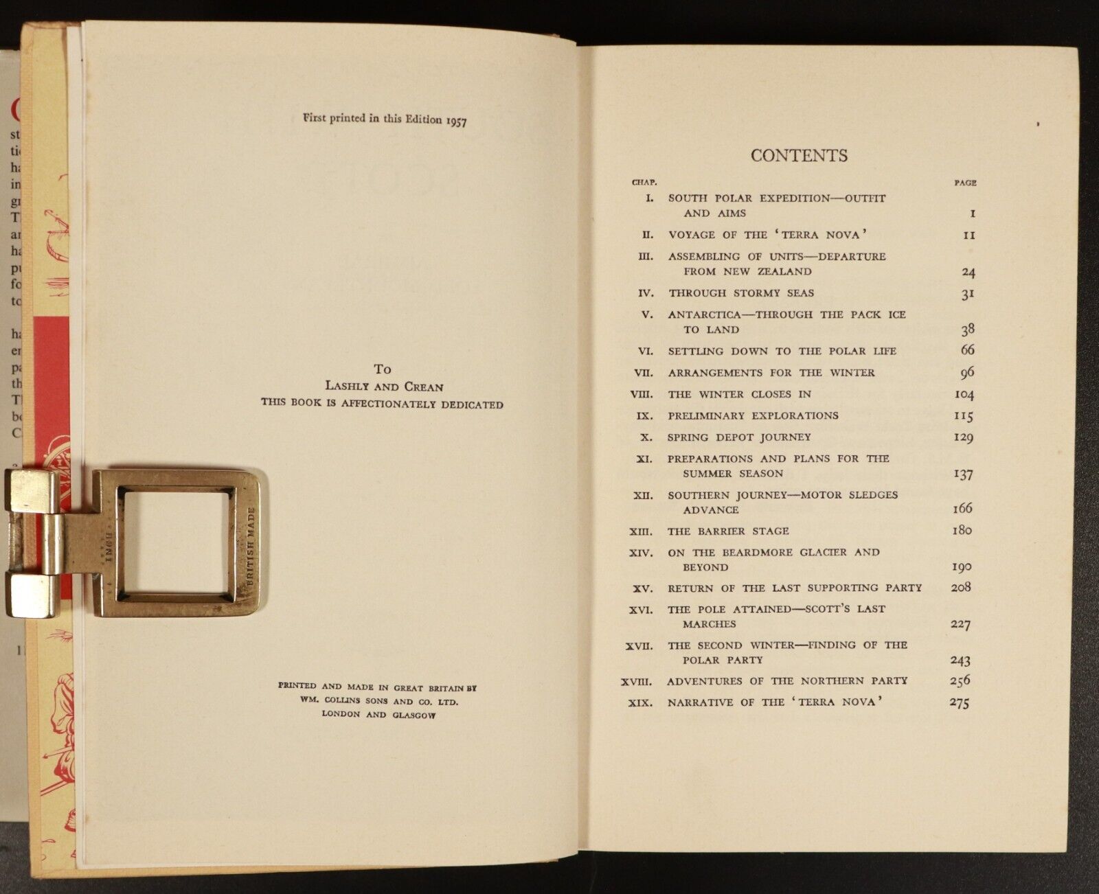 1957 South With Scott by Lord Mountevans 1st Edition Antarctic Exploration Book