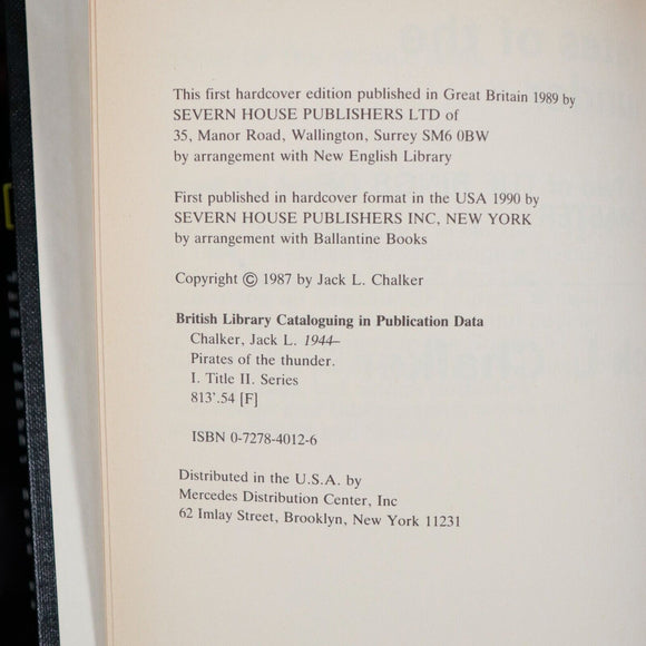 1990 Pirates Of The Thunder by JL Chalker Science Fiction Book Rings Of Master