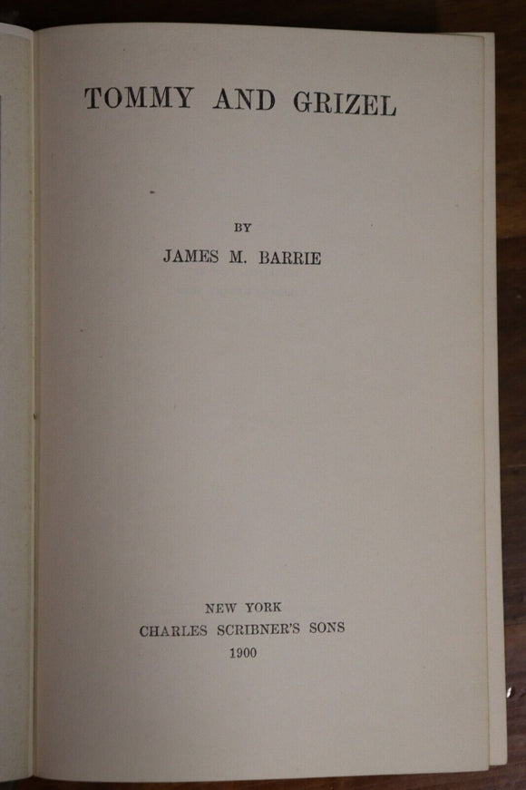 1900 Tommy and Grizel by James Barrie Antique Scottish Literature Fiction Book