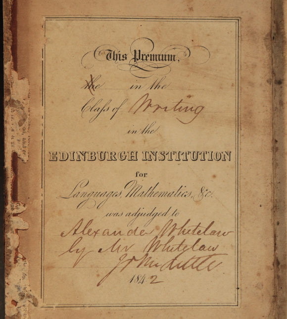 1842 Sketches From Real Life Antique British Literature Book Edinburgh Bookplate