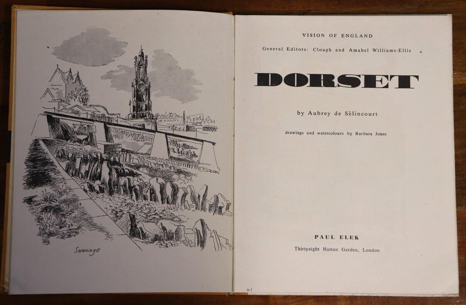 1947 Vision Of England: Dorset British History Book w/Map