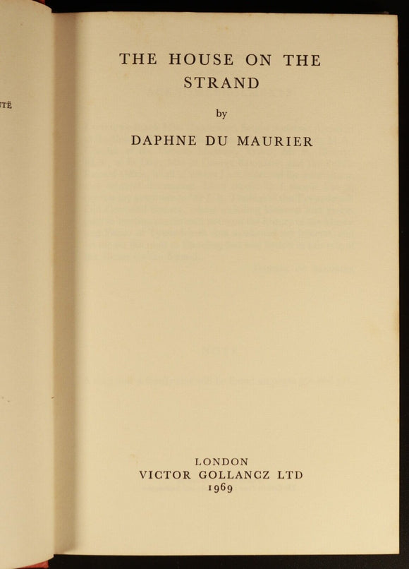 1969 House On The Strand by Daphne Du Maurier Vintage 1st Edition Fiction Book