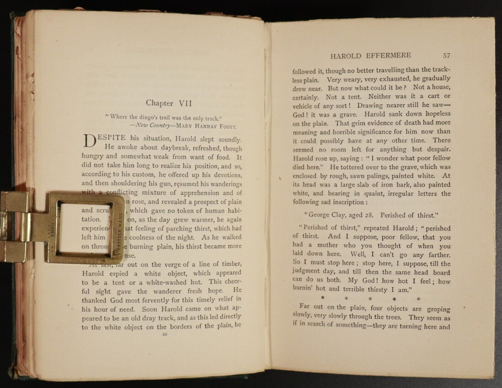 1897 Harold Effermere by Michael Costello Antique Australian Fiction Book Scarce