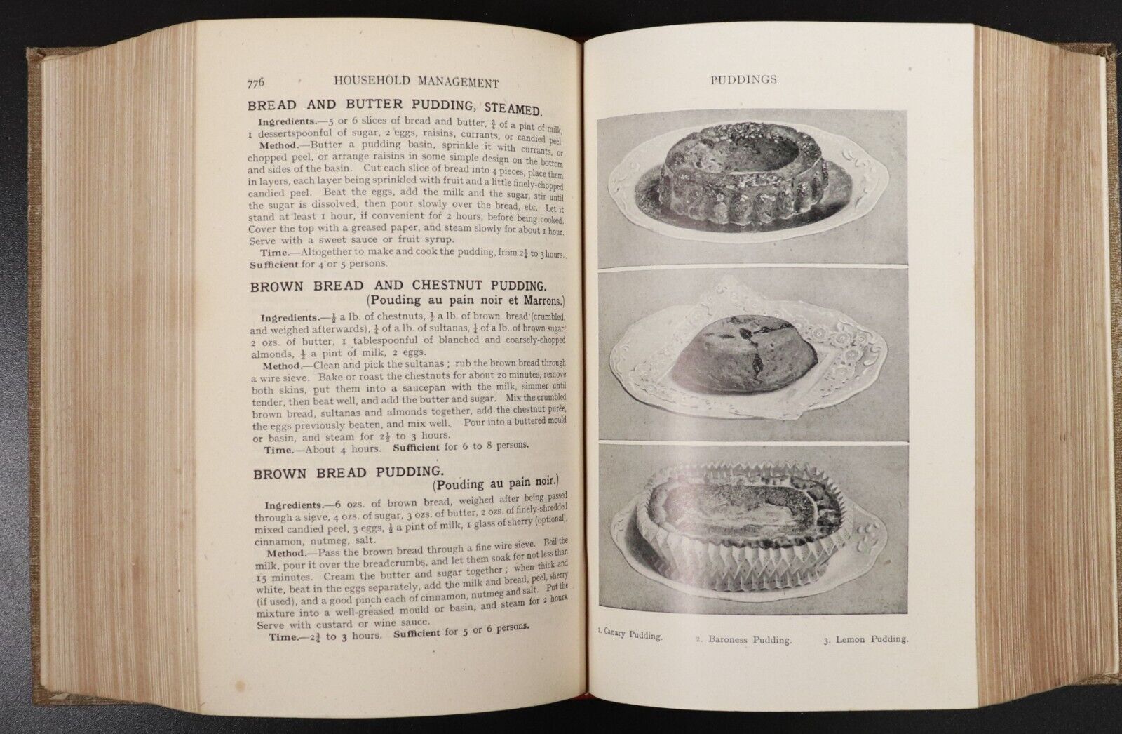 c1920 Mrs Beeton's Household Management Antique Cookery Reference Book