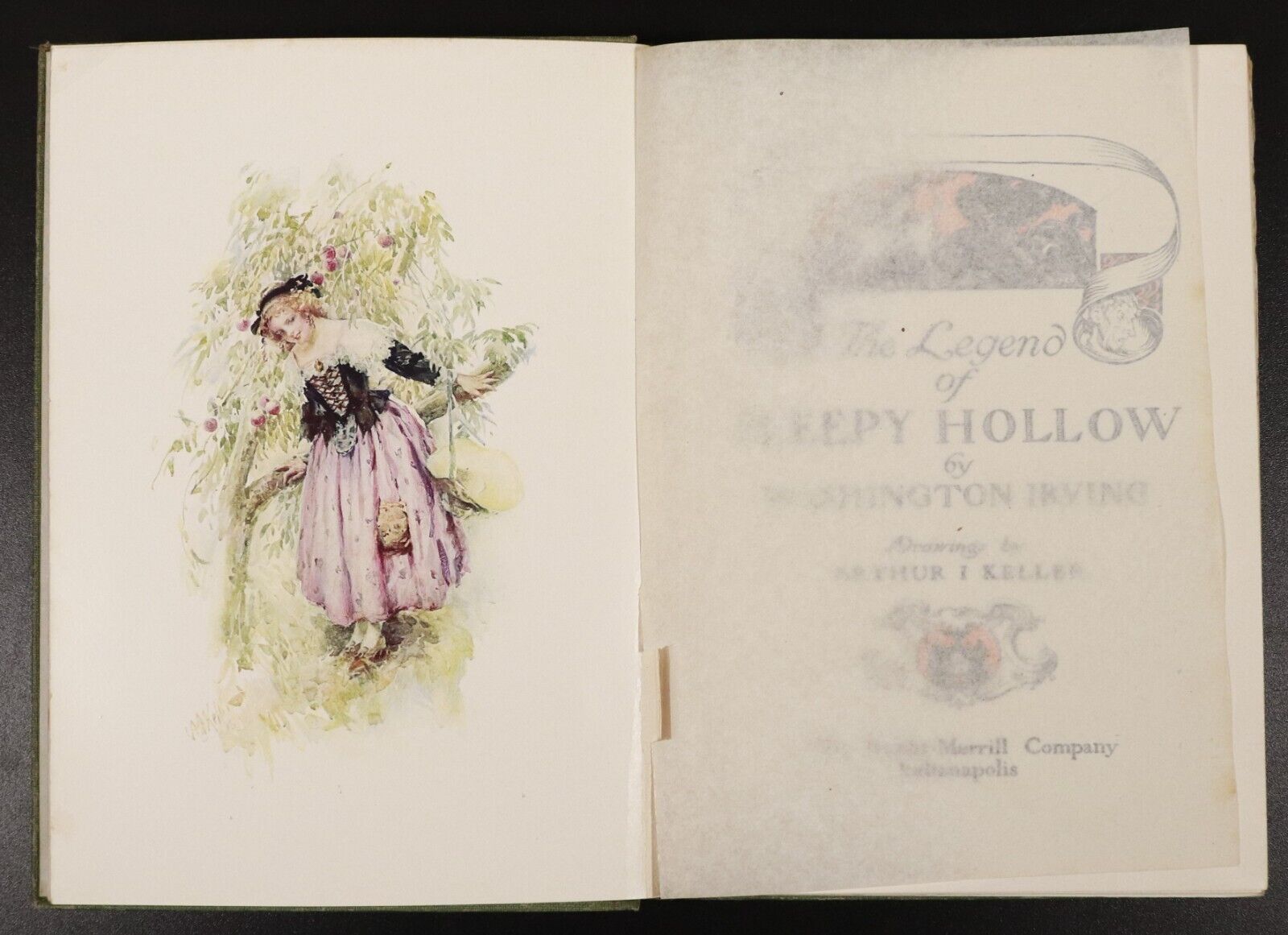 1906 The Legend Of Sleepy Hollow by Washington Irving Antique Childrens Book