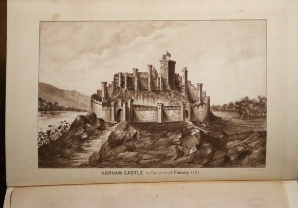 1883 Norham Castle by Hubert EH Jerningham 1st Edition Antique Architecture Book
