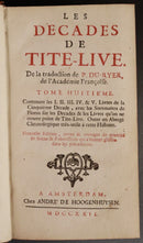 1722 Les Decades De Tite-Live Traduction Du Ruyer Roman History Antique Book-4