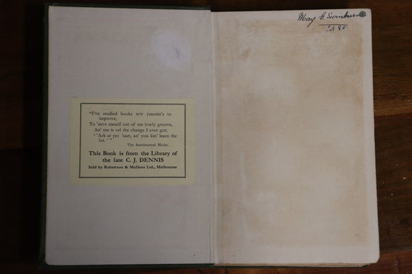 1917 The Soul Of A Bishop by HG Wells 1st Edition Ex CJ Dennis Antique Book