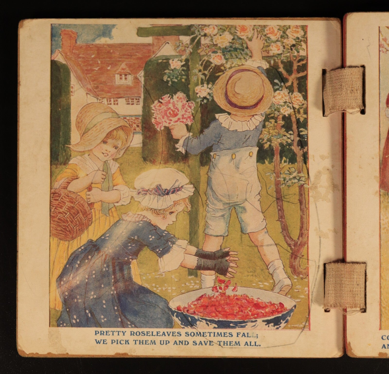 c1913 Bo-Peep's Play Book by Mrs Strang Antique Childrens Book Unbreakable Books