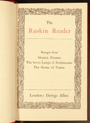1905 The Ruskin Reader John Ruskin Antique History Book Seven Lamps Architecture-4