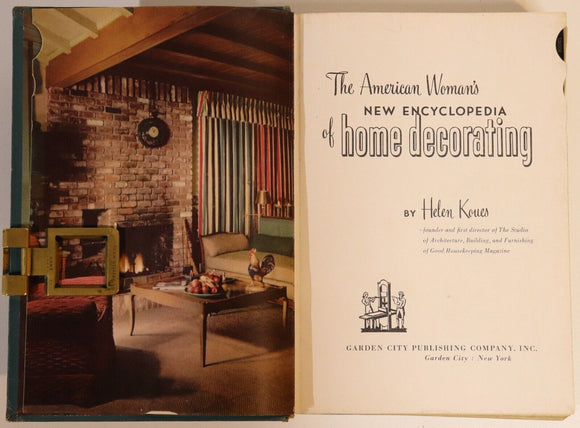 1954 American Womans Encyclopedia Of Home Decorating Home Decor Book