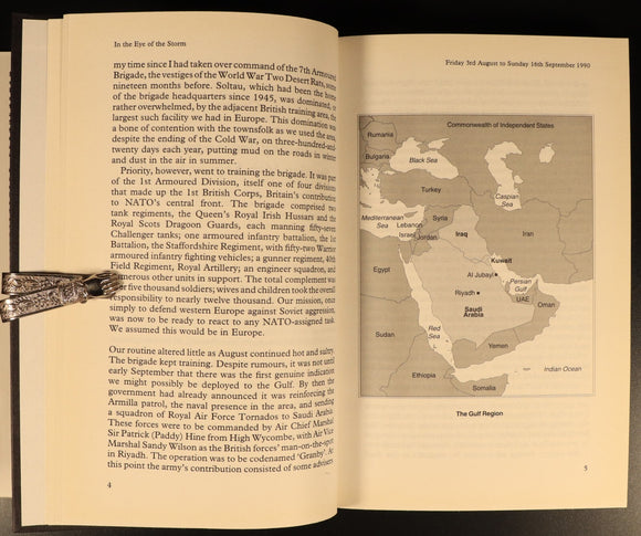 In The Eye Of The Storm Gulf War 1996 SIGNED Military History Book P. Cordingley