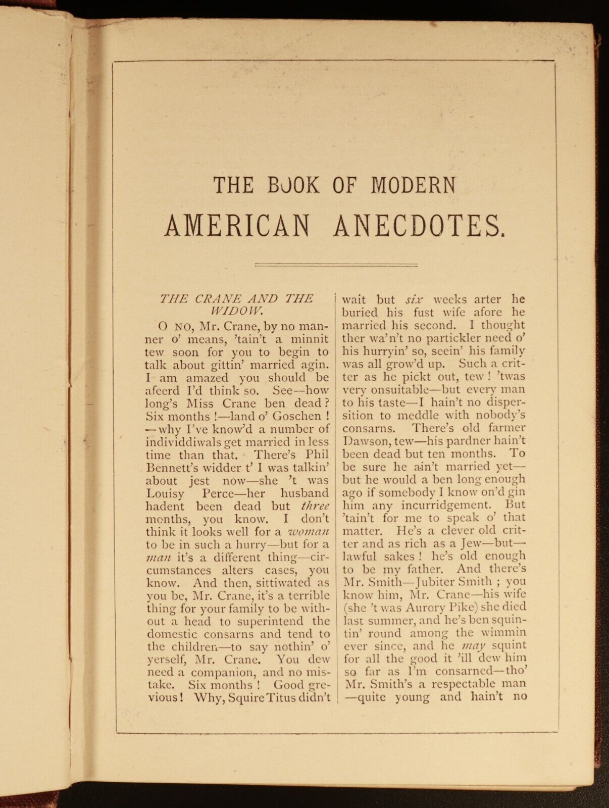 1873 Book Of Modern Anecdotes Antique Philosophy & Literature Book Routledge