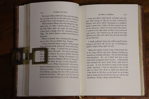 1980 A Texas Cowboy by Chas. Siringo Vintage American Western Fiction Book