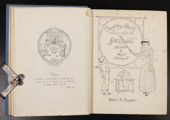 c1910 2vol Admirable Crichton & Quality Street by J.M. Barrie Antique Book Set