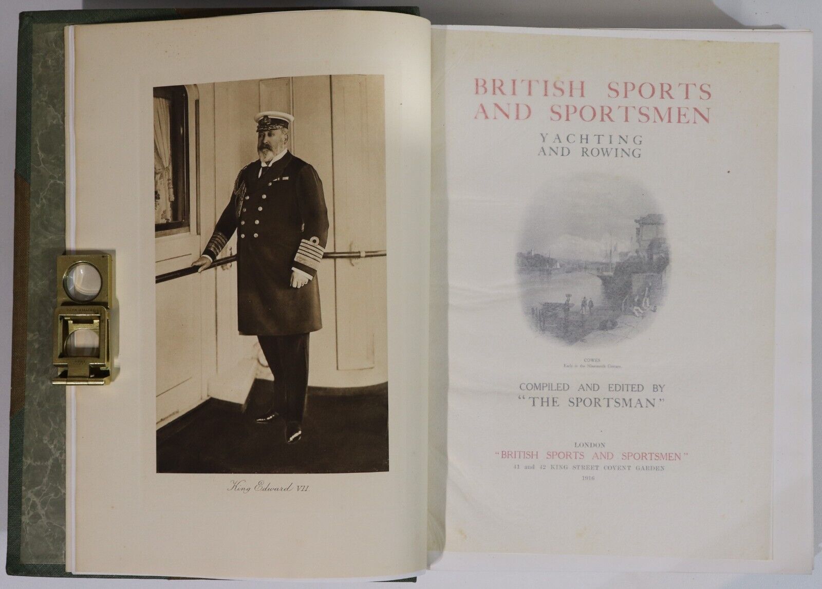 1916 British Sports & Sportsmen Yachting & Rowing Antique British History Book