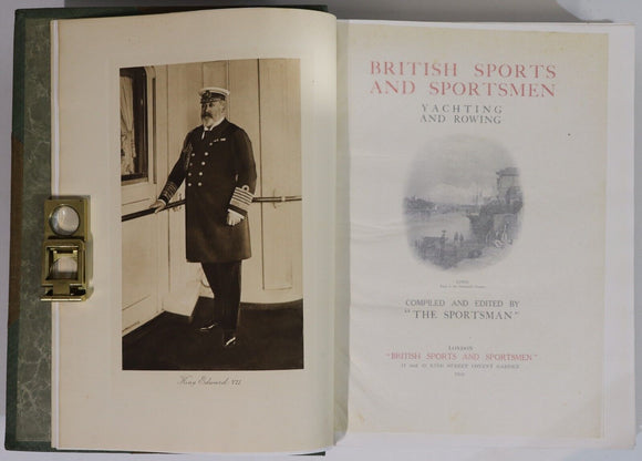 1916 British Sports & Sportsmen Yachting & Rowing Antique British History Book