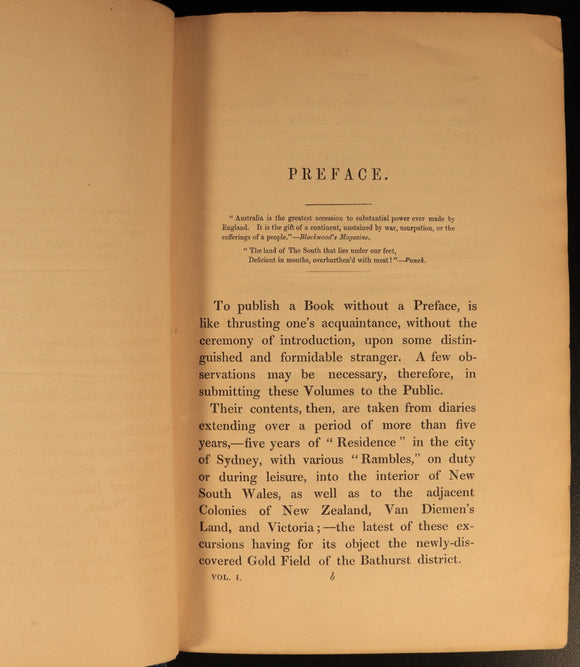 1852 Our Antipodes Australasian Colonies Antiquarian Australian History Books