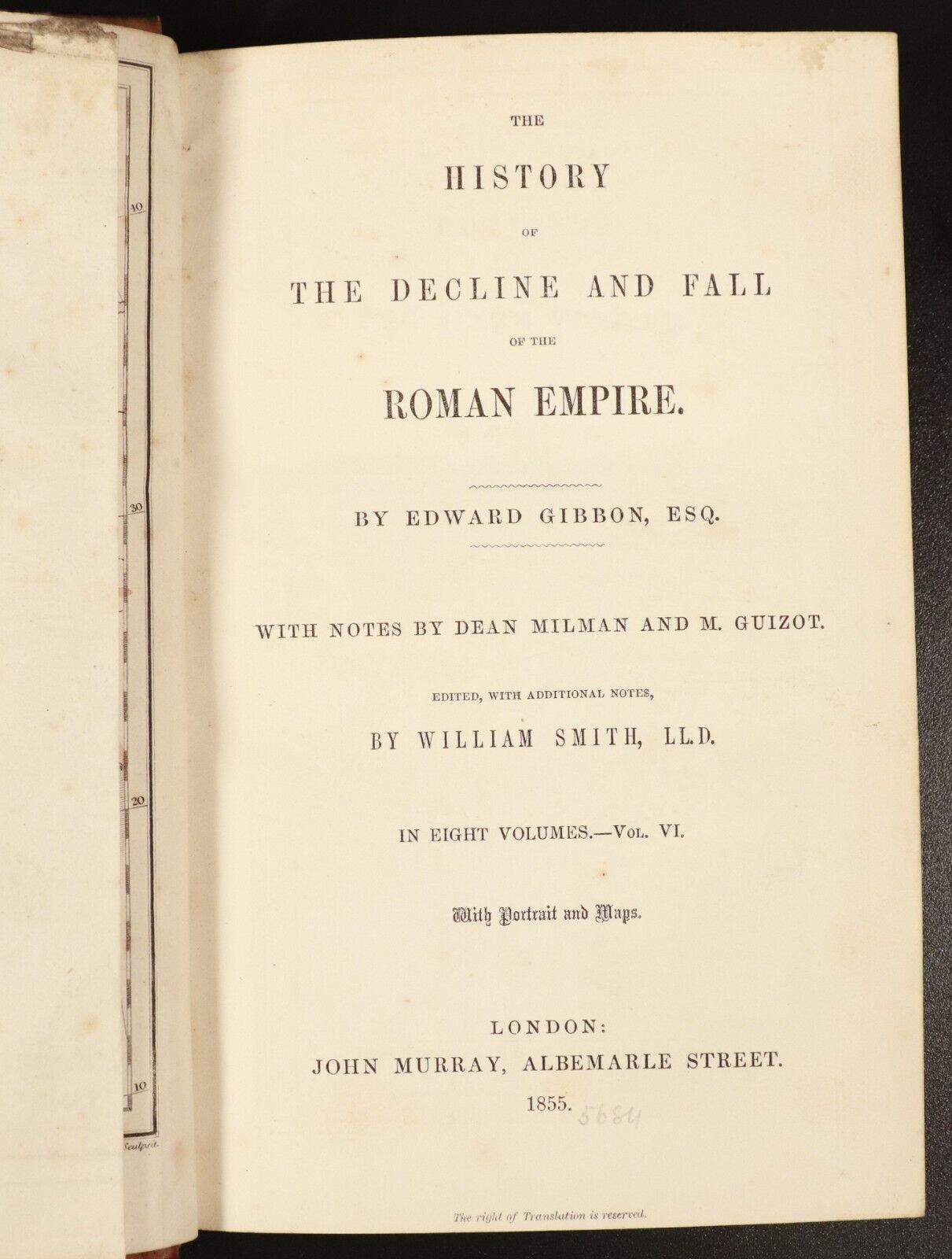 1854 7vol History Of Decline & Fall Roman Empire by E. Gibbon Antiquarian Books