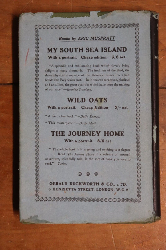 1933 Greek Seas by Eric Muspratt Antique Greek History Book 1st Edition