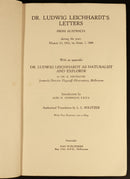 Leichhardt Letters by LL Politzer 1945 Australian History Antique Book 2nd Ed.-4