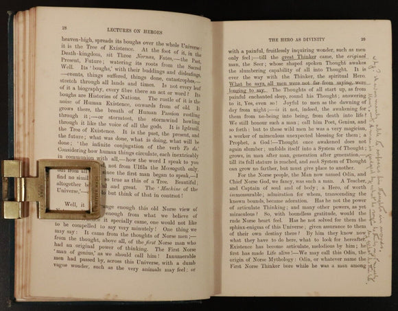 1907 Heroes Hero Worship & Heoric In History by Thomas Carlyle Antique Book