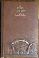 1980 A Texas Cowboy by Chas. Siringo Vintage American Western Fiction Book-1