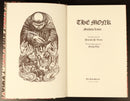 1984 The Monk by Matthew Lewis Folio Society Gothic Horror Fiction Book w/Sleeve-2