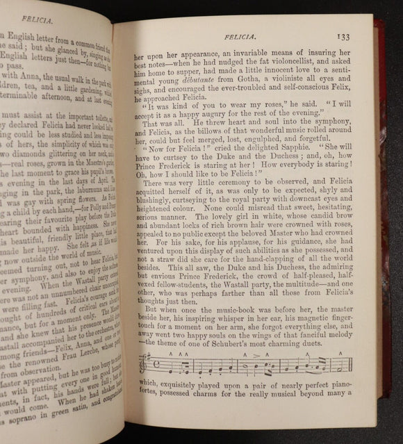 c1895 Felicia by M. Betham-Edwards Antique Fiction Book Novel Ex Parliament VIC