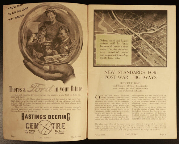 1946 Ford News March 1946 Ford Australia Automotive & Military History Book