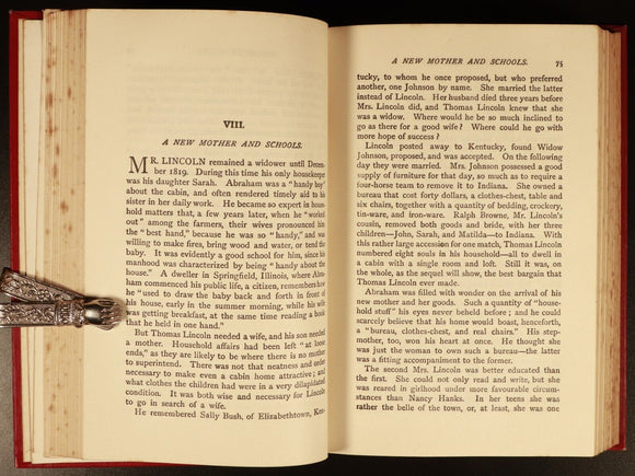 1906 Abraham Lincoln by WM Thayer Antique American Political History Book