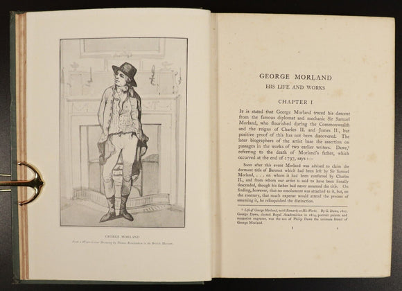 1907 George Morland: His Life & Works Antique British Art History Book