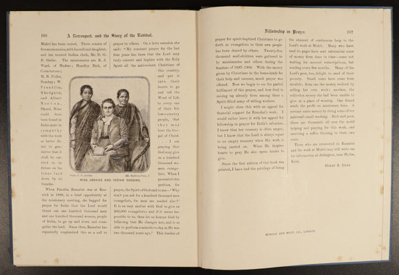 1914 Pandita Ramabai by Helen S. Dyer Antique Indian Biography History Book