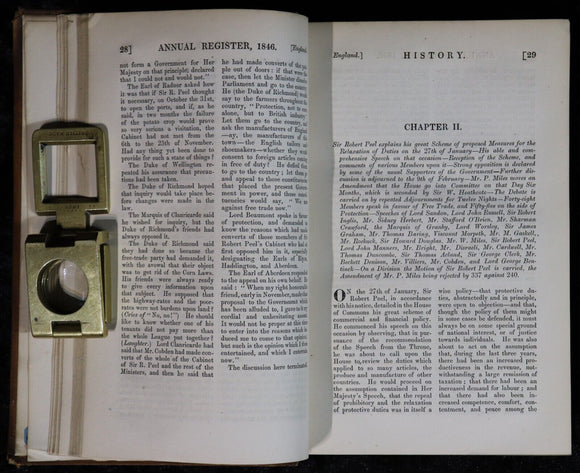 1847 The Annual Register For The Year 1846 Antiquarian Reference History Book