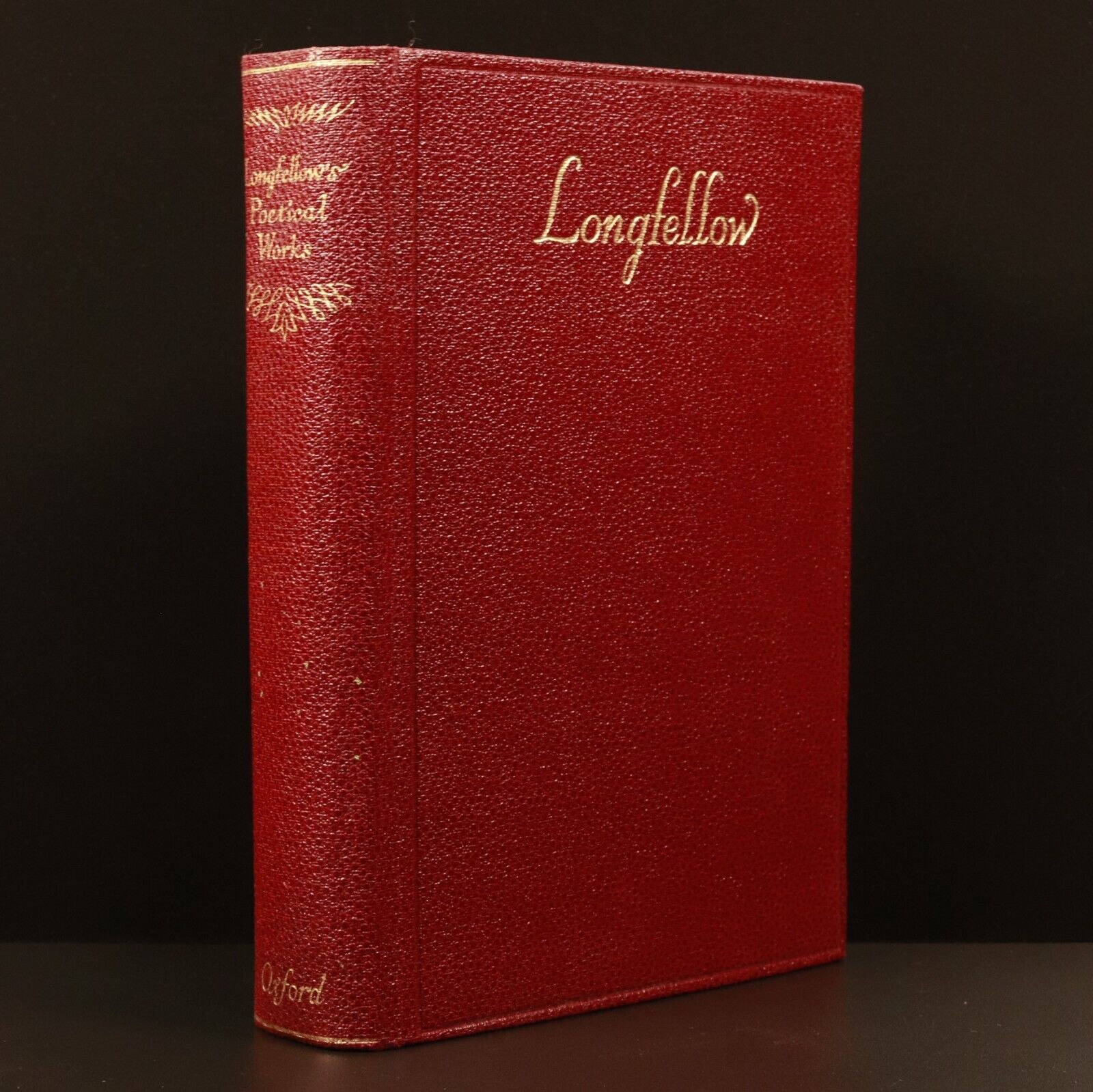 1948 The Poetical Works Of Longfellow Antique Poetry Book Oxford Uni Press Ed.