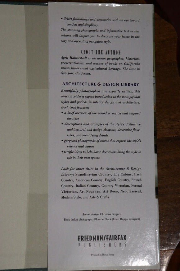 2000 Bungalow Style by April Halberstadt Architecture Reference Book